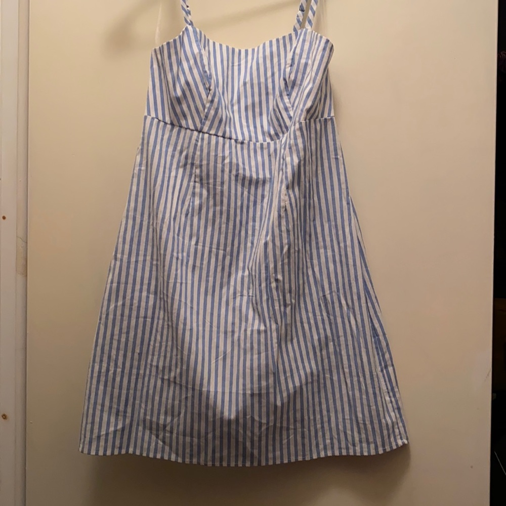 Kendall & Kylie Blue and white striped dress
